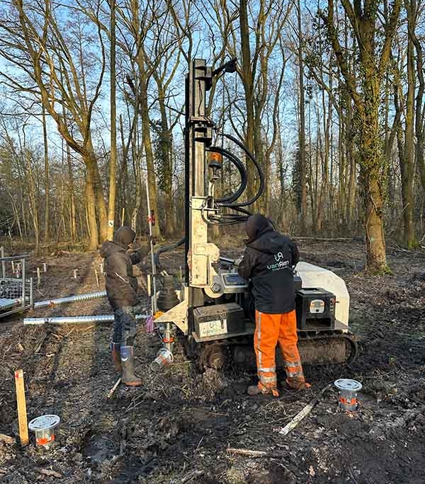 fundatie zonder geluidsoverlast met grondschroeven