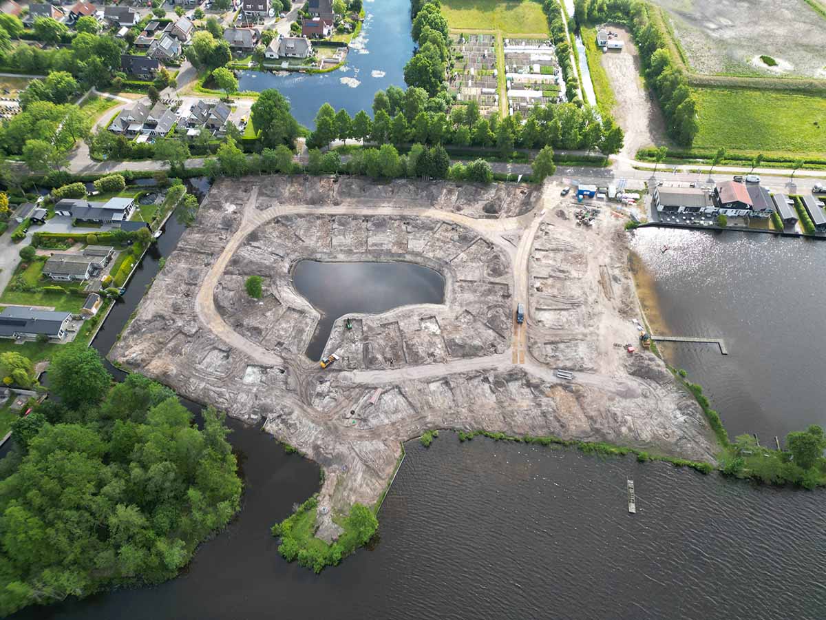 schroeffundering vakantiewoningen oudehaske friesland