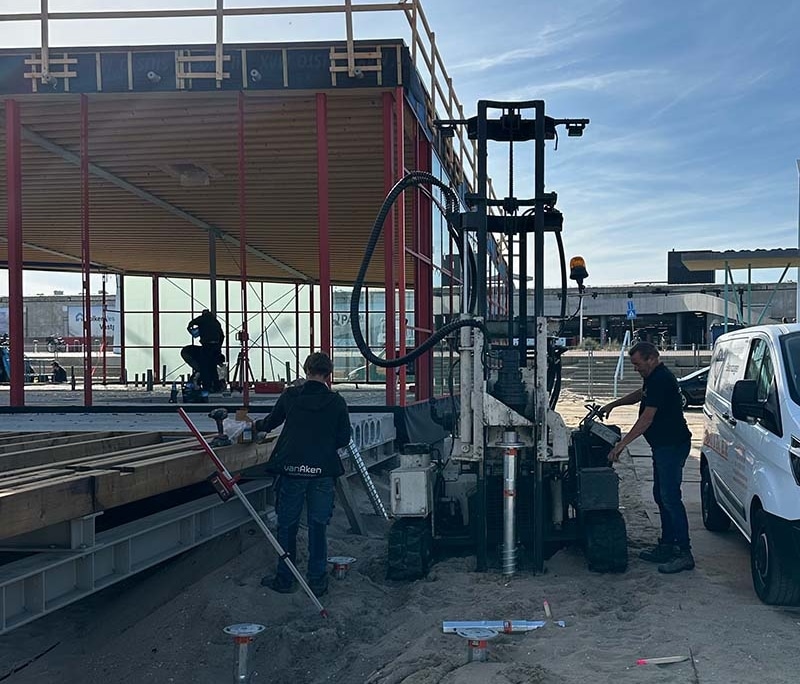 Demonteerbare schroefpalen