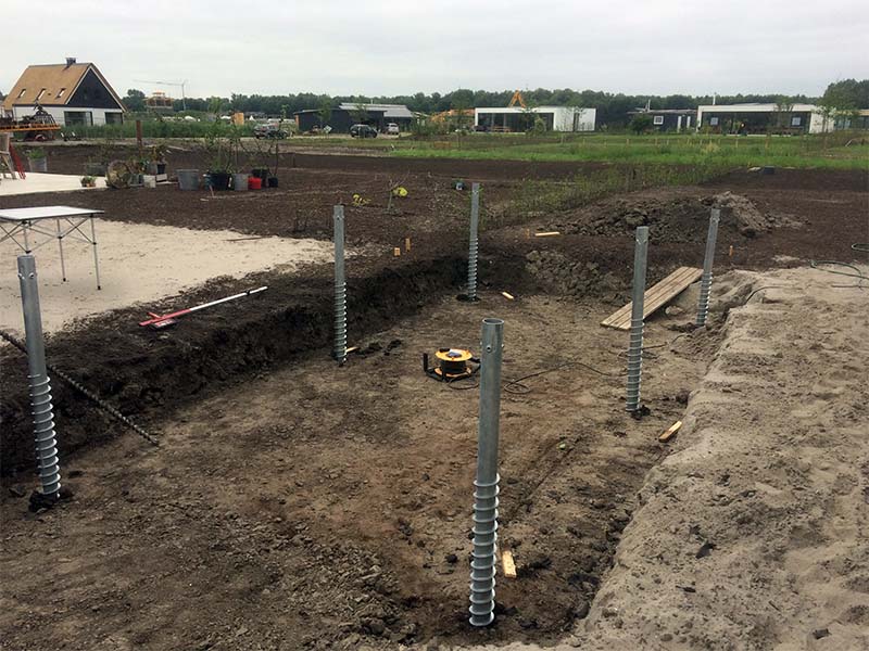 tuinhuis schroeffundering