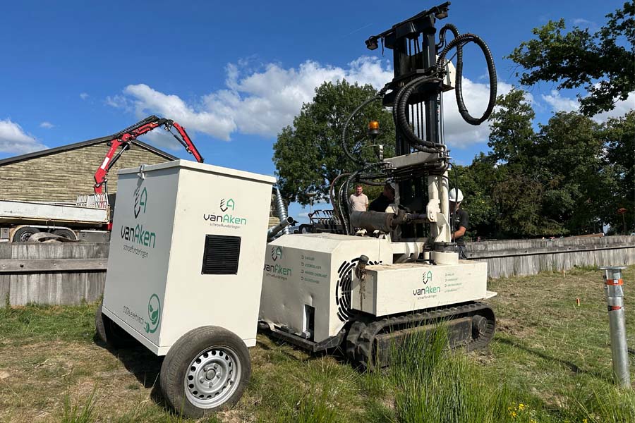 elektrische hydraulische installatie machine voor schroefpalen model 800